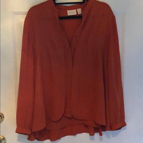 Chico's Tops - Chico’s Orange Blouse-Size 3